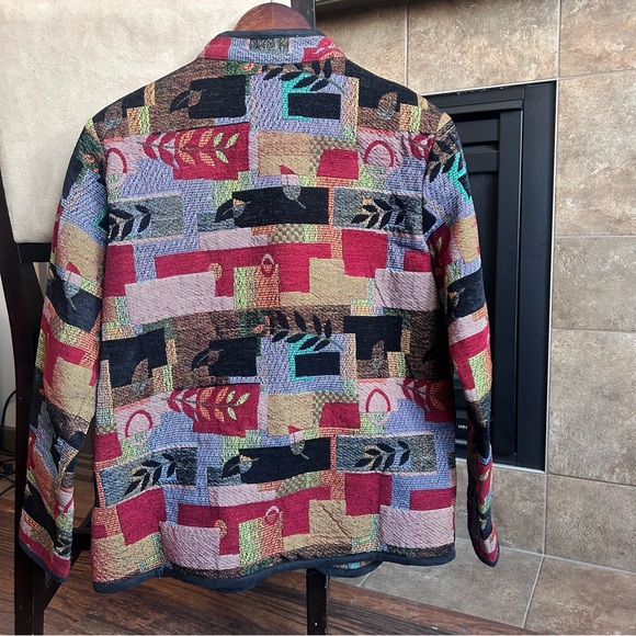 Vintage Country Collection Southwestern Aztec Full Zip Ladies Jacket Size 12 - Picture 2 of 9